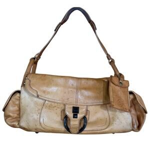 Hayden Harnett Havana Hobo Leather Shoulder Bag Tan Brown Distressed Women’s